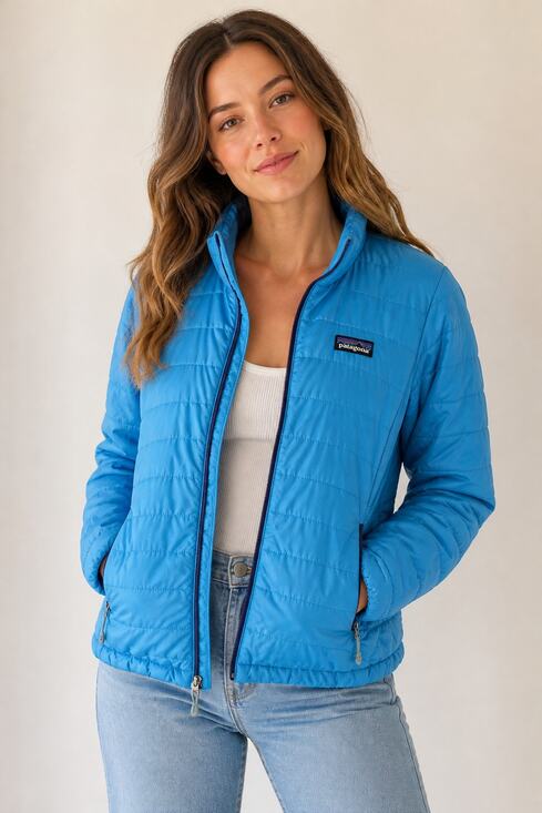 Patagonia Jackets & Blazers - Patagonia Women's Light Blue Puffer Jacket S